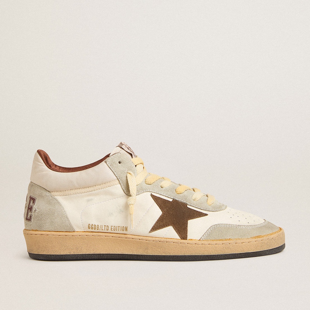 Golden Goose Ball Star LTD Sneakers In Nappa And Nylon With Suede Star And Inserts GMF00628.F005684.82472