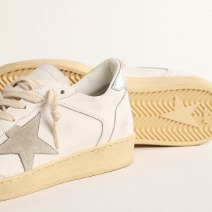 Golden Goose Ball Star Sneakers With Suede Star And Metallic Leather Heel Tab GWF00327.F004538.10273