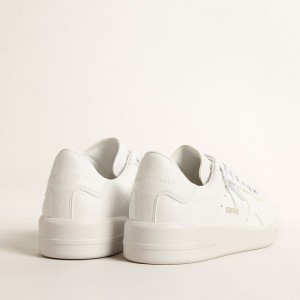 Golden Goose Bio-based Purestar Sneakers With White Star And Heel Tab GMF00197.F003954.10100