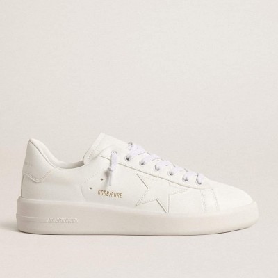 Golden Goose Bio-based Purestar Sneakers With White Star And Heel Tab GWF00197.F003954.10100