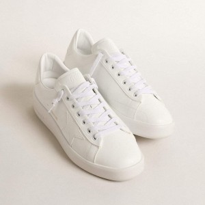 Golden Goose Bio-based Purestar Sneakers With White Star And Heel Tab GWF00197.F003954.10100