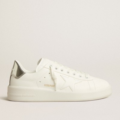 Golden Goose Bio-based Purestar Sneakers With White Star And Mirror-effect Heel Tab GMF00197.F005221.80185