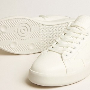 Golden Goose Bio-based Purestar Sneakers With White Star And Mirror-effect Heel Tab GMF00197.F005221.80185