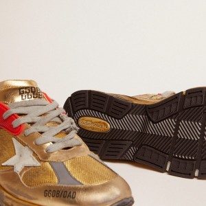 Golden Goose Dad-Star Sneakers Gold With Distressed Finish GMF00199.F001211.65120