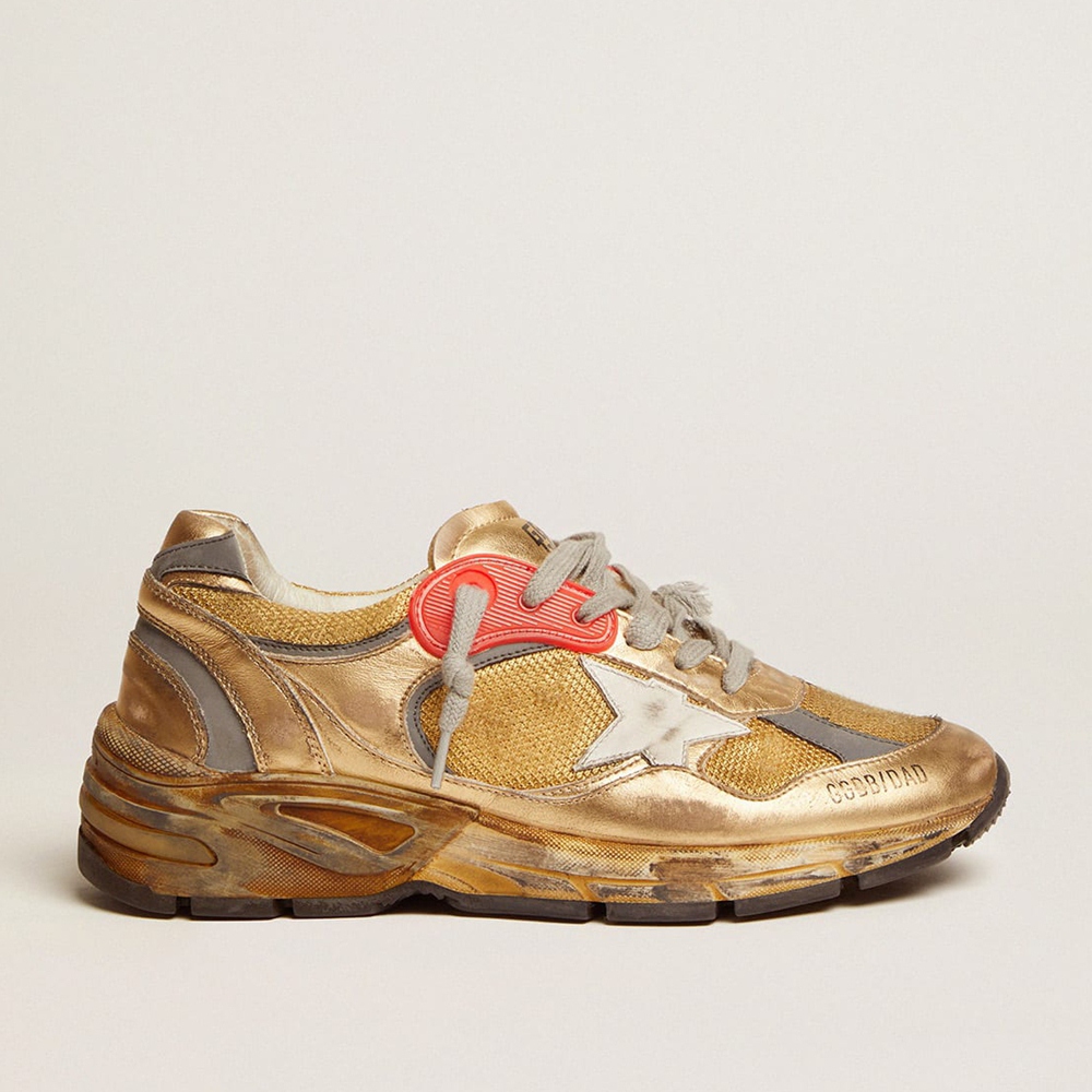 Golden Goose Dad-Star Sneakers Gold With White Star GWF00199.F001211.65120