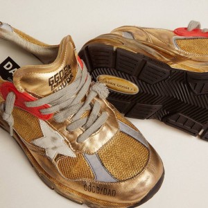 Golden Goose Dad-Star Sneakers Gold With White Star GWF00199.F001211.65120