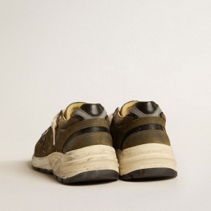 Golden Goose Dad-Star Sneakers In Suede And Mesh With Black Leather Star And Heel Tab GWF00199.F005207.35875