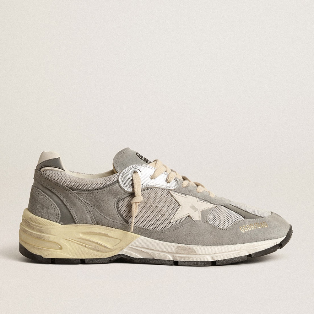 Golden Goose Dad-Star Sneakers In Suede And Mesh With White Leather Star And Heel Tab GMF00558.F004944.60379