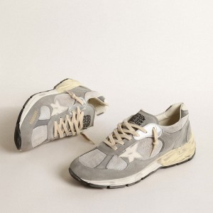 Golden Goose Dad-Star Sneakers In Suede And Mesh With White Leather Star And Heel Tab GMF00558.F004944.60379