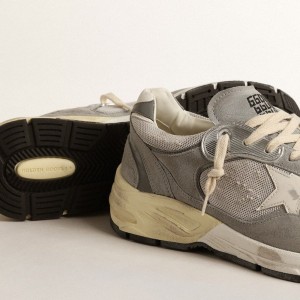 Golden Goose Dad-Star Sneakers In Suede And Mesh With White Leather Star And Heel Tab GMF00558.F004944.60379