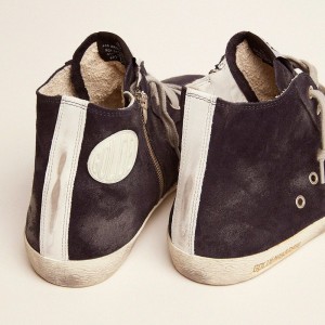 Golden Goose Francy Sneakers In Leather With Leather Star And Heel Tab GMF00113.F000322.50517