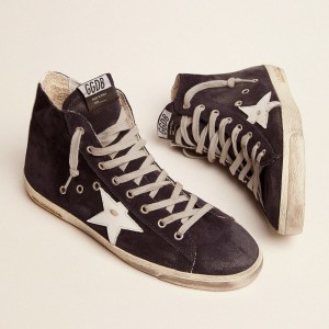 Golden Goose Francy Sneakers In Leather With Leather Star And Heel Tab GWF00113.F000322.50517