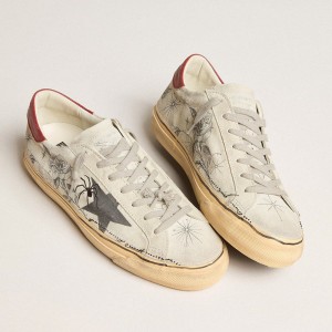 Golden Goose HAUS Of Dreamers Exclusive Super-Star Sneakers In Ice Gray Crust Leather GMF00698.F005610.10201