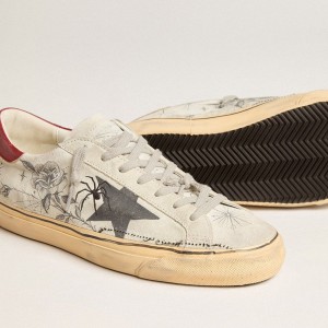 Golden Goose HAUS Of Dreamers Exclusive Super-Star Sneakers In Ice Gray Crust Leather GMF00698.F005610.10201