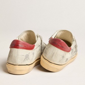 Golden Goose HAUS Of Dreamers Exclusive Super-Star Sneakers In Ice Gray Crust Leather GMF00698.F005610.10201