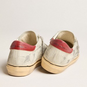 Golden Goose HAUS Of Dreamers Exclusive Super-Star Sneakers In Ice Gray Crust Leather GWF00698.F005610.10201