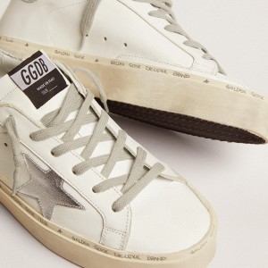 Golden Goose Hi Star Sneakers With Silver Heel Tab GWF00118.F000329.80185