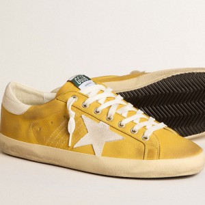 Golden Goose Honey Super-Star Sneakers With White Suede Star And White Nappa Leather Heel Tab GMF00101.F005990.20338