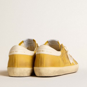 Golden Goose Honey Super-Star Sneakers With White Suede Star And White Nappa Leather Heel Tab GMF00101.F005990.20338