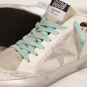 Golden Goose Mid Star Sneakers With Silver Star And Flash Sneakers In Leopard Print Pony Skin GWF00123.F003065.70229