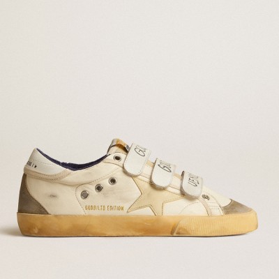 Golden Goose Old School LAB Sneakers In Nappa With Rubber Star And Suede Inserts GWF00531.F004422.11447