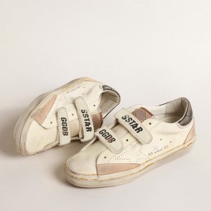 Golden Goose Old School LTD Sneakers With Perforated Star And Black Leather Heel Tab GWF00583.F004642.15493