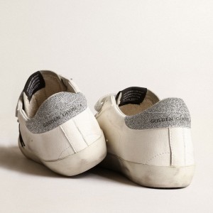 Golden Goose Old School Sneakers With Suede Star And Swarovski Crystal Straps GWF00111.F003991.11358