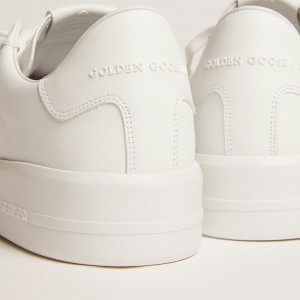 Golden Goose Purestar Sneakers In White Leather GWF00197.F000541.10100