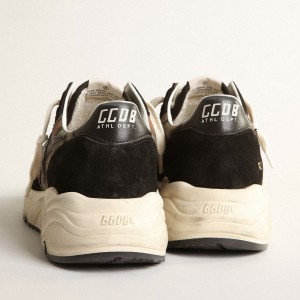 Golden Goose Running Sole Sneakers In Nylon Ripstop With Camouflage Print GMF00126.F003939.90363