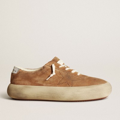 Golden Goose Space-Star Sneakers In Tobacco-colored Suede GMF00376.F003327.15331