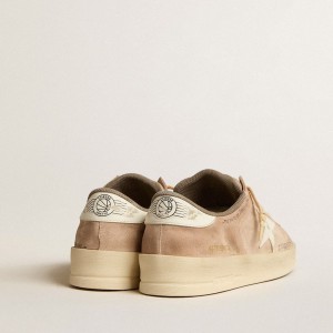 Golden Goose Stardan Sneakers In Old Rose Suede With White Leather Star And Heel Tab GWF00667.F005277.25705