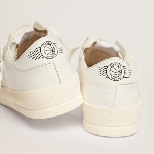 Golden Goose Stardan Sneakers In White Leather GMF00128.F000566.10100