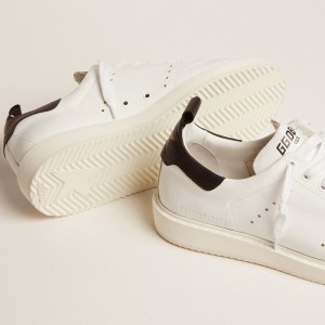 Golden Goose Starter Sneakers In Leather With Black Heel Tab GWF00127.F000332.80203