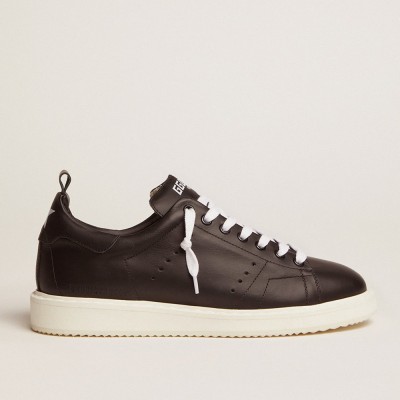 Golden Goose Starter Sneakers In Total Black Leather GWF00127.F000331.90100