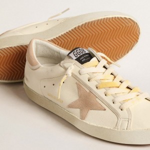 Golden Goose Super-Star LTD Sneakers In Nappa With Suede Star And Heel Tab GMF00101.F004655.11528