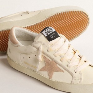 Golden Goose Super-Star LTD Sneakers In Nappa With Suede Star And Heel Tab GWF00101.F004655.11528