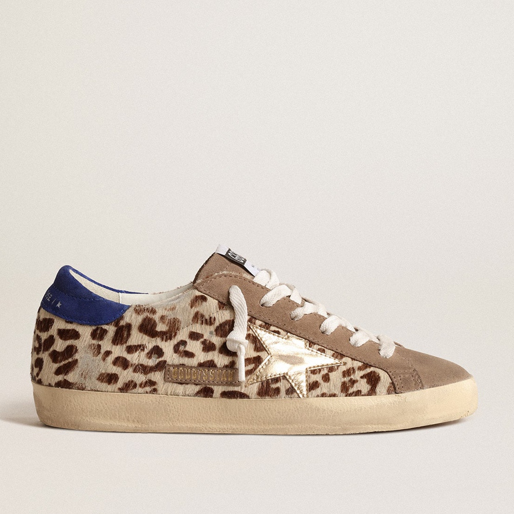 Golden Goose Super-Star LTD Sneakers In Pony Skin With Gold Star And Suede Heel Tab GWF00101.F004676.82319