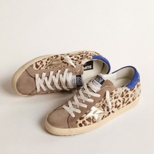 Golden Goose Super-Star LTD Sneakers In Pony Skin With Gold Star And Suede Heel Tab GWF00101.F004676.82319