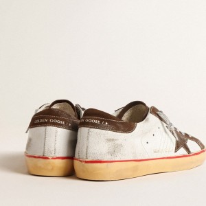 Golden Goose Super-Star LTD Sneakers With Brown Suede Star And Heel Tab GMF00101.F004579.82292