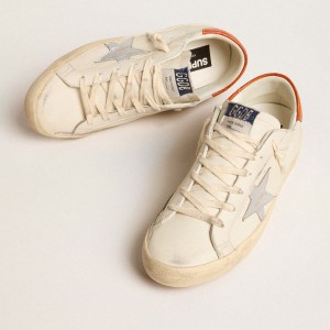 Golden Goose Super-Star LTD Sneakers With Silver Leather Star And Croc-print Leather Heel Tab GWF00101.F005979.11367