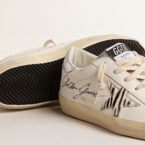 Golden Goose Super-Star LTD Sneakers With Silver Swarovski Crystal Tongue GWF00101.F004661.82326