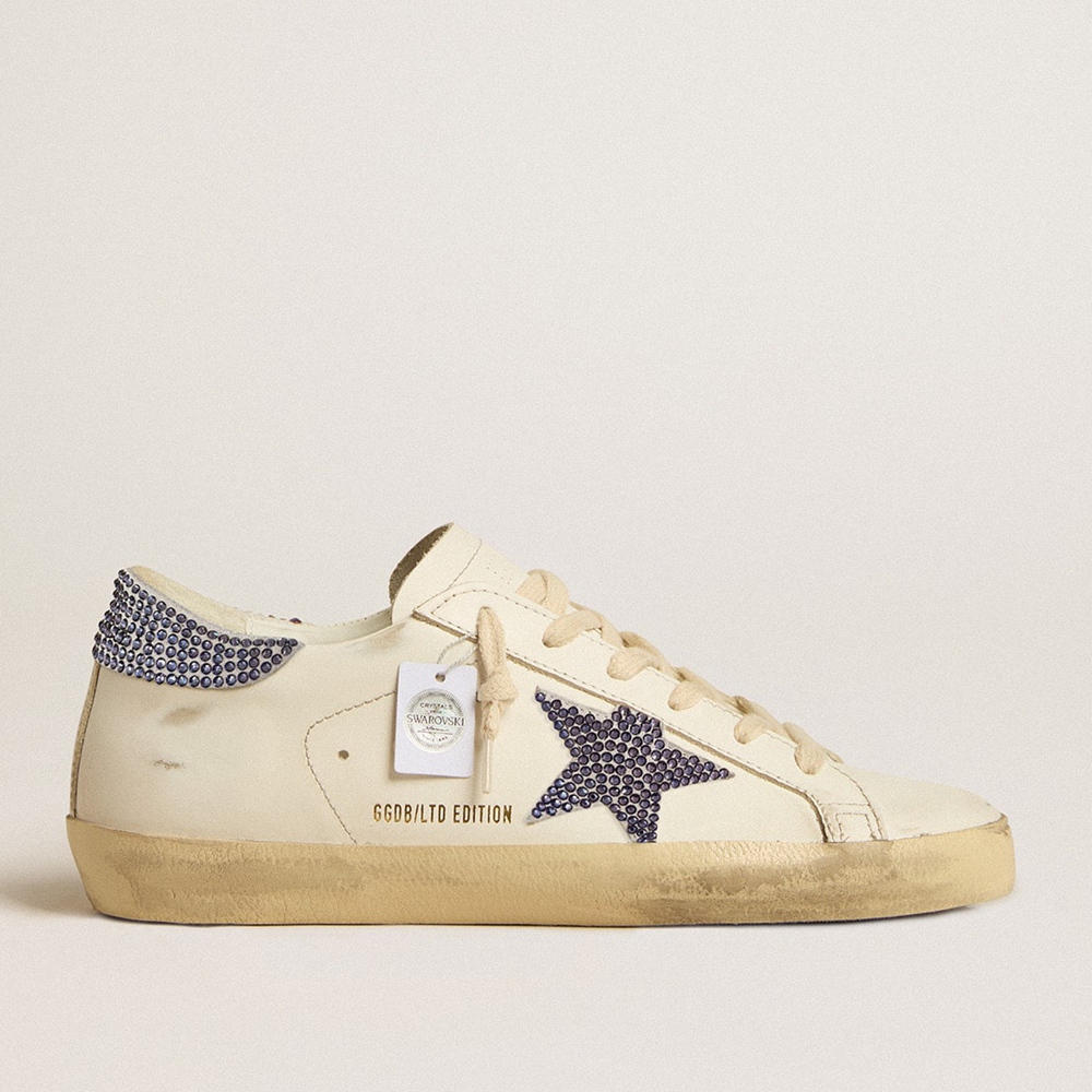 Golden Goose Swarovski Crystals Super-Star LTD Sneakers For Women GWF00101.F005144.11653