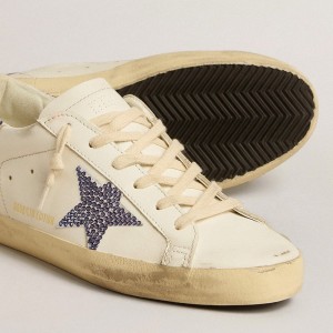 Golden Goose Swarovski Crystals Super-Star LTD Sneakers For Women GWF00101.F005144.11653