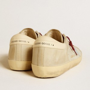 Golden Goose Super-Star Sneakers In Suede And Nubuck With Leather Star And Heel Tab GMF00103.F005778.60514