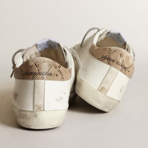 Golden Goose Super-Star Sneakers With A Tobacco Suede Star And Beige Heel Tab GMF00101.F003395.81634