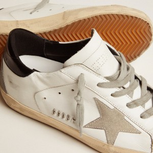 Golden Goose Super-Star Sneakers With Black Heel Tab And Metal Stud Lettering GWF00102.F000318.10220