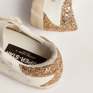 Golden Goose Super-Star Sneakers With Silver Leather Star And Snake Print GWF00102.F002785.10358