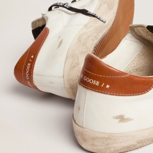 Golden Goose Super-Star Sneakers With Star Sneakers In Olive Green Canvas GMF00101.F002709.10947