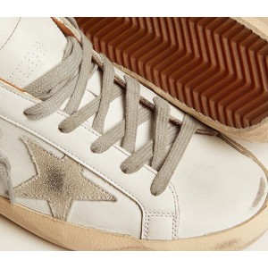 Golden Goose Super-Star Sneakers With Suede Star And Brown Heel Tab GMF00102.F002182.10803