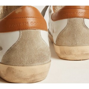 Golden Goose Super-Star Sneakers With Suede Star And Brown Heel Tab GMF00102.F002182.10803